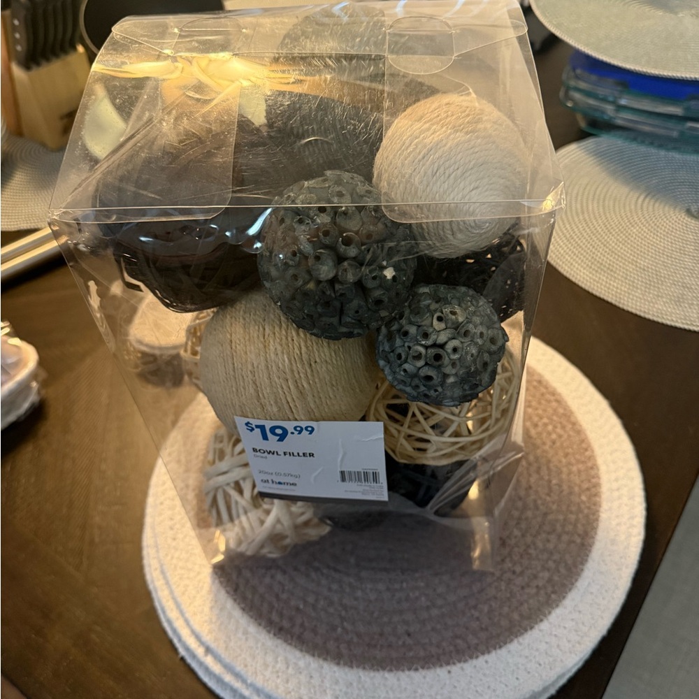 At Home Decorative Bowl Filler Set - Black, Cream, Tan - Picture 2 of 2
